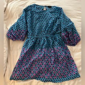 J. Crew Block Print Dress